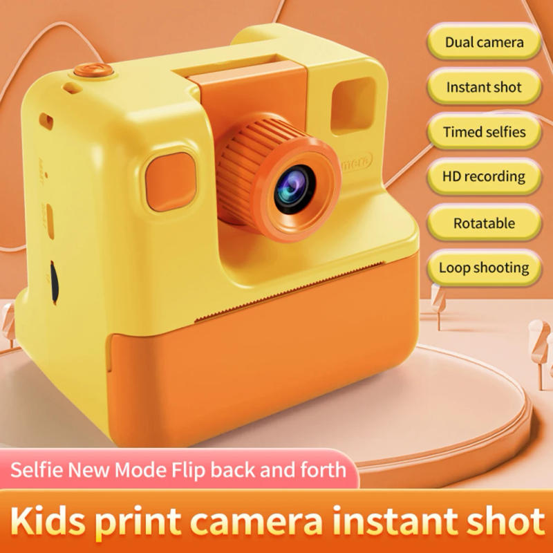 Description Picture 3 of itemKids Instant Camera 1080P Kids Camera Instant Print No Ink Printing Digital Camera 180°Flip Lens For Girls Boys