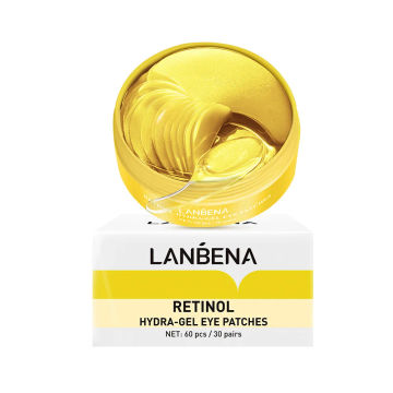 60pcs LANBENA Collagen Eye Mask Skin Firming Anti Fine Lines Puffiness Eye Patch Retinol Vitamin C Hyaluronic Acid Skin Care