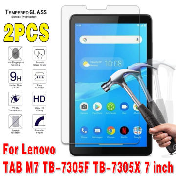 2Pcs Tempered Glass Tablet Screen Protector for  Lenovo TAB M7 TB-7305F/TB-7305X 7 Inch 2.5D Full Cover Protective Film