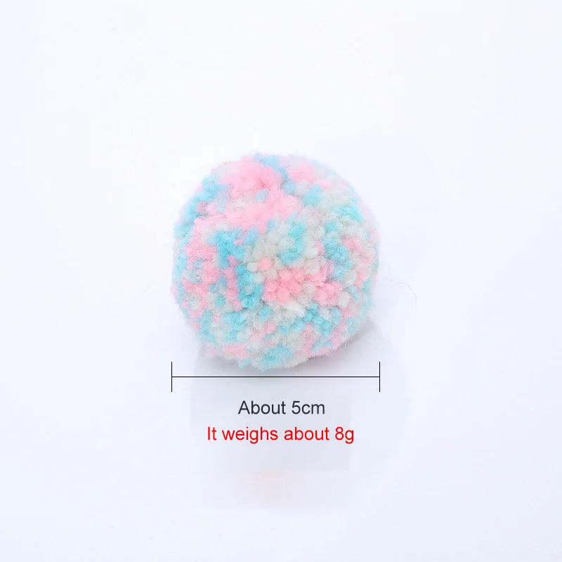 Description Picture 5 of item2023 Pet Products Cat Color Wool Ball Multi Color Choice Bayberry Ball Cat Throwing Toys