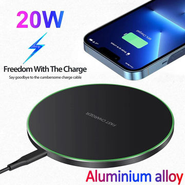 20W Wireless Charger Pad Stand for iPhone 14 13 12 11 Pro X 8 Samsung Xiaomi Phone Chargers Induction Fast Charging Dock Station
