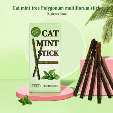 6 Sticks Per Box Cat Chews Products All Natural Catnip Sticks Wood Tengo Molar Sticks Teeth Cleaning Cat Sticks For Cats