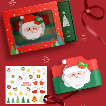 Cartoon Santa Claus Children Mini Wifi Digital Camera 24MP Kid Educational Toy For Children Baby Birthday Gift Smart Kids Camera