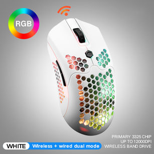 X2 12000DPI Wireless/Wired Dual Mode 7-Key Hollow RGB Laptop PC Gaming Mouse