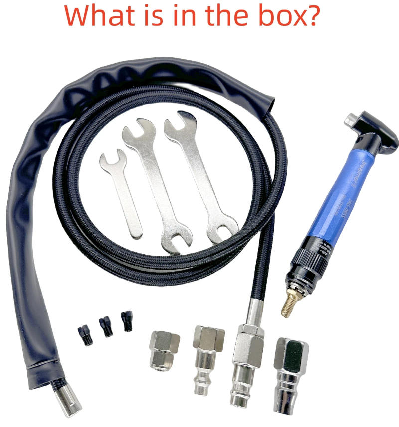 Description Picture 3 of itemJrealmer Fast Speed 3.0/2.35/3.175m Collet 90 Degree With Gears Air Grinder Pneumatic Tool Micro Grinder Grinding Polishing