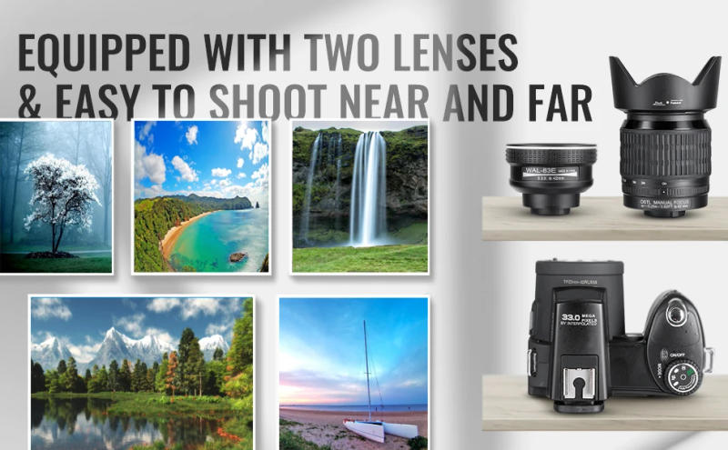 Description Picture 4 of itemDSLR Camera HD Digital Camera POLO D7100 33Million Pixel Auto Camera Semi Professional Camera 24X Optical Zoom Three Lens Video