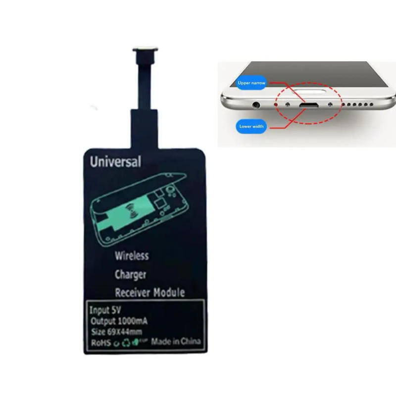 Description Picture 5 of itemUniversal Fast Wireless Charger Adapter Wireless Charging Receiver Patch For Android Micro Usb Type-c Mobile Phone