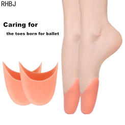 RHBJ Women's Professional Soft Ballet Pointe Silicone Gel Toe Dance Shoe Pads Forefoot Gel Insole Pad Anti-pain Foot Care Tool