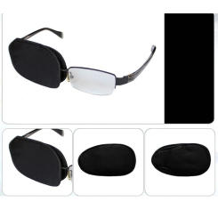 Amblyopia Eye Patches For Glasses, Kids Adult Eye Patch,Strabismus, Lazy Eye Patch - Black Adult and Black Children