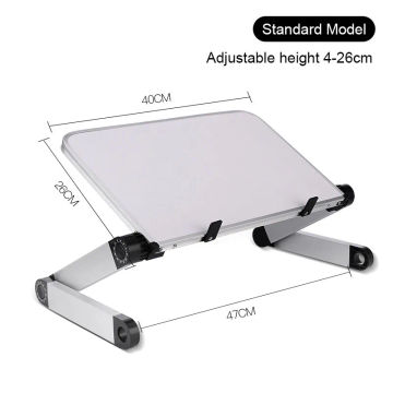 Portable Adjustable Folding Computer Aluminum Alloy Desk Laptop Stand for TV bed PC Laptop Table Stand Multifunctional Lapdesk