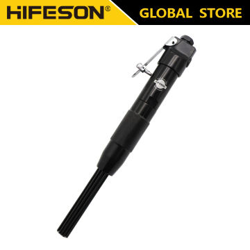 HIFESON Slag Remove Home Cleaning Tool Deburring Needle Scaler Carbon Steel Air Pneumatic Dirt Welders Mini Portable