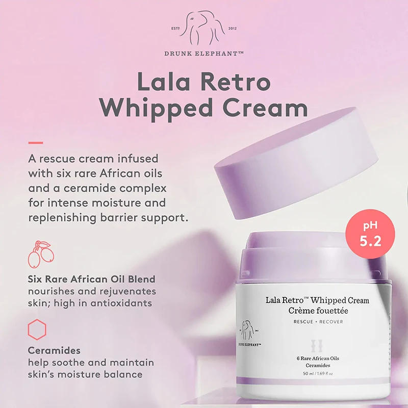 Description Picture 4 of itemDRUNK ELEPHANT FACE SKIN CARE SET PROTINI POLYPEPTIDE CREAM LALA RETRO WHIPPED CREAM VIRGIN MARULA OIL SERUM FOR PREGNANT WOMEN