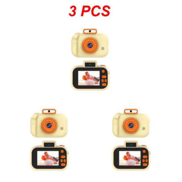 1~6PCS Children's Digital Camera Front Rear Dual-camera 2 Inch IPS Screen USB Charging with Lanyard Portable Toddler Camera