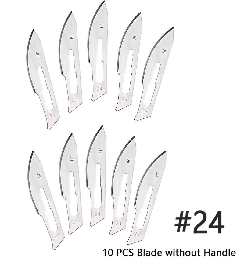 Description Picture 5 of itemNew Carbon Steel Surgical Scalpel Blades + Handle Scalpel DIY Cutting Tools PCB Repair Animal Surgical Knife Dropshiping