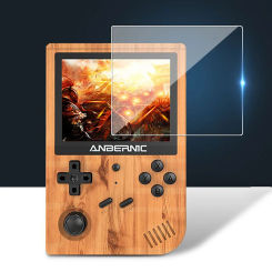 For ANBERNIC RG351V Anti Blue Tempered Glass Screen Protector for Ambernic RG351V 3.5 inch Full Cover 9H Clear Protective Film