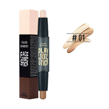 Double-head V Face Stick Highlighter Trimming Stick High-light Shadow Concealer Pen Contouring Stick Long-lasting Makeup