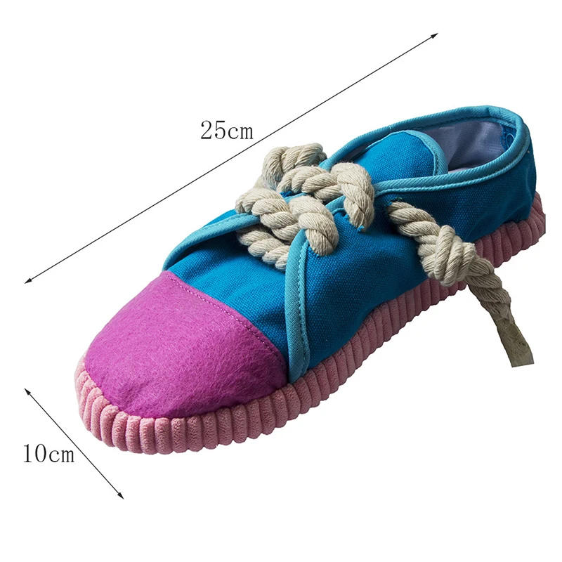 Description Picture 3 of itemPet Chew Toy for Small Large Dogs Shoes Shape Squeaky Toy Durable and Safe Dog Playing Toys Dog Chewing Playing Supplies