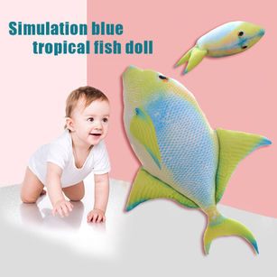 Simulation Tropical Fish Plush Stuffed Doll Room Decor Kids Toy Birthday Gift