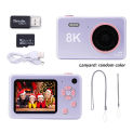 80MP Children Camera Kids Camera Toy 2.4 Inch HD Screen Video Camera Photography Photo Cartoon Camera USB Charging Birthday Gift