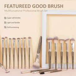 MAANGE 18pcs Professional Makeup Brushes Dense Bristle Foundation Powder Eyeshadow Facial Brushes Set For Cosmetic Beauty Tool
