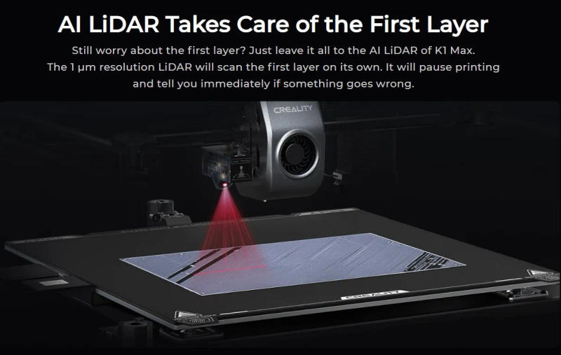 Description Picture 5 of item【Black Friday】CREALITY NEW K1 /K1 MAX Speedy 3D Printer Print Speed 600mm/s Print Volume 220*220*250mm / 300*300*300mm