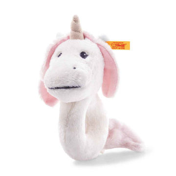 Unica Baby Unicorn Plush Rattle Ring, 6 Inches, EAN 241819