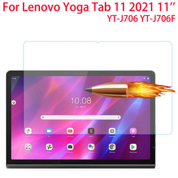 9H Tempered Glass For Lenovo Yoga Tab 11 YT-J706F 11inch 2021 Tablet Screen Protector Protective Film Glass Guard YT-J706