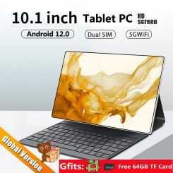 New 4G+64GB WiFi Tablet+Free Gift 64GB TF Card Android 12.0 Tablet 10.1 Inch 4G Call Phone Android Buletooth Tablet for Gifts