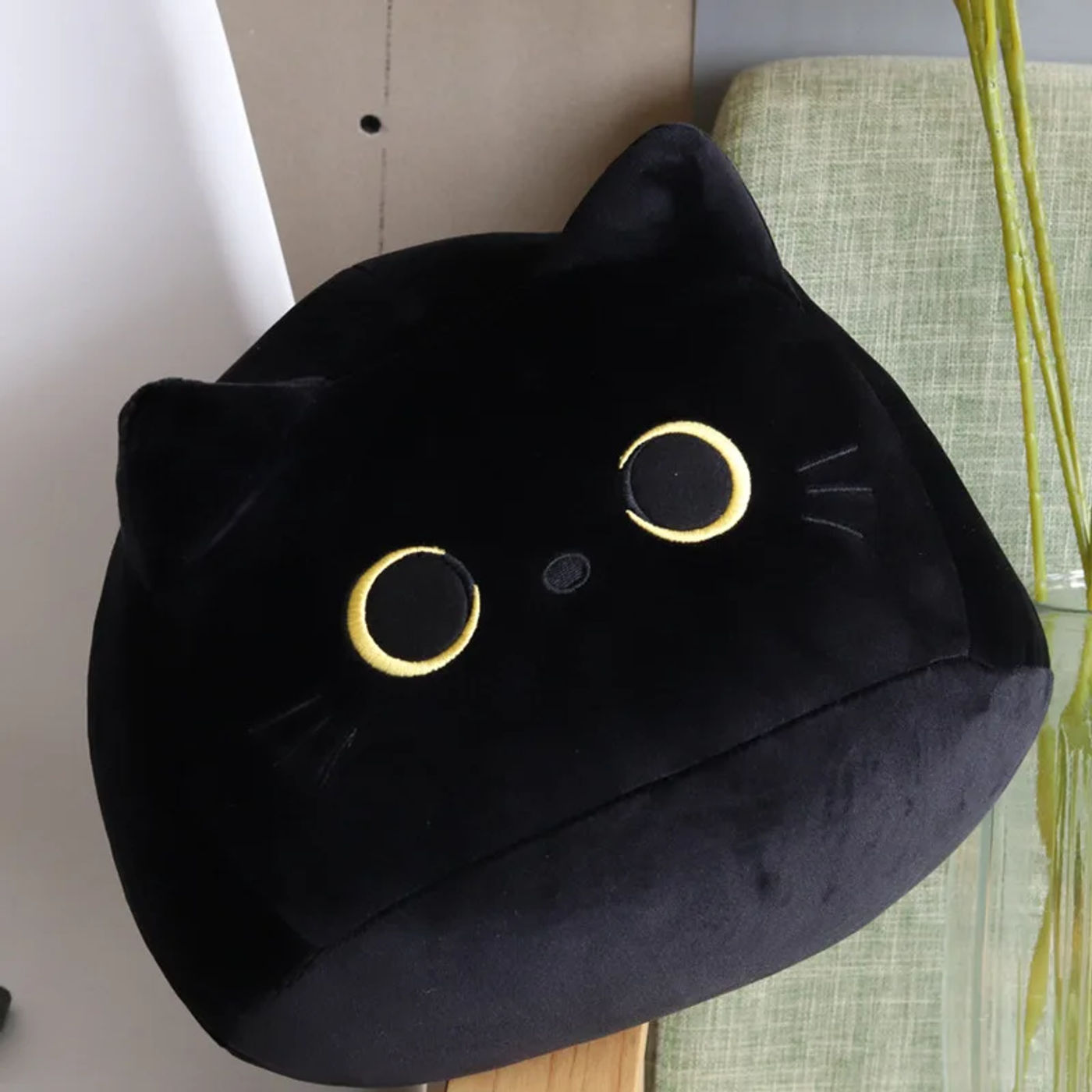 Description Picture 5 of itemKawaii Black Cat Approximately 10cm Pillow Plush Doll Toy Cute and Cute Boy/Girl Friend Decorative Children's High Quality Gift
