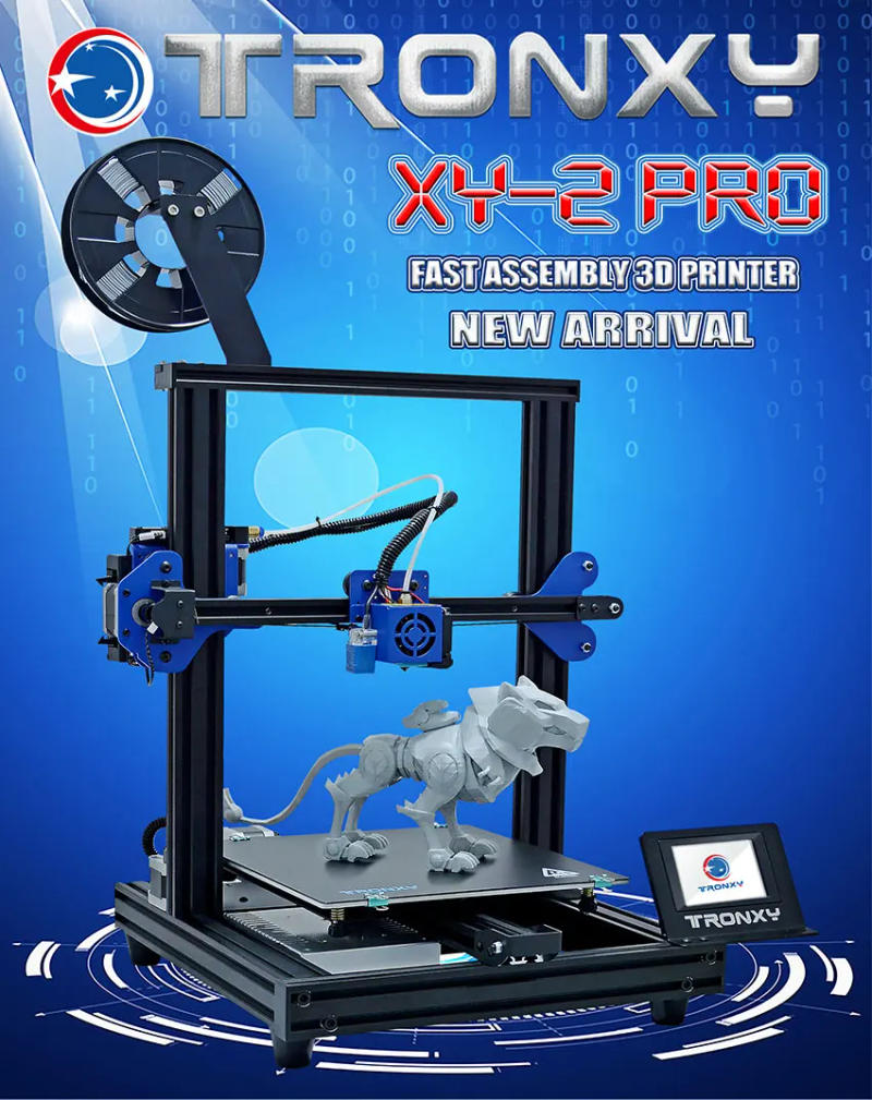 Description Picture 2 of itemNewest Tronxy 3D Printer XY-2 PRO 255*255mm Build Size TMC Ultra-quiet Motor Drive Chip Auto Leveling High Quality Printing