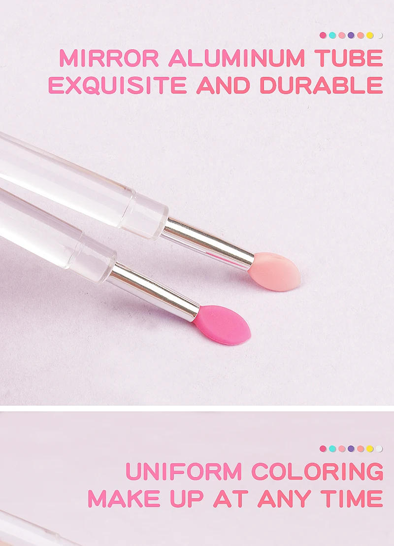 Description Picture 6 of item10pcs Soft Silicone Lipstick Brush Lip Stick Applicator Portable Clear Handle Clean Microbrush Lipgloss Makeup Brush Beauty Tool
