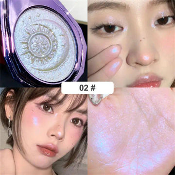 Xixi Luxury Extract Purple Diamond High Gloss Powder Diamond Fixation Plate Face  Three-dimensional Brightening Polarizing Plate