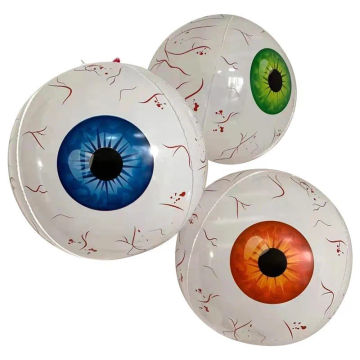 Halloween Inflatable Eyeball Decor Horror 4D Inflatable Eyeball Halloween Theme Eyeballs Outdoor Party Decor