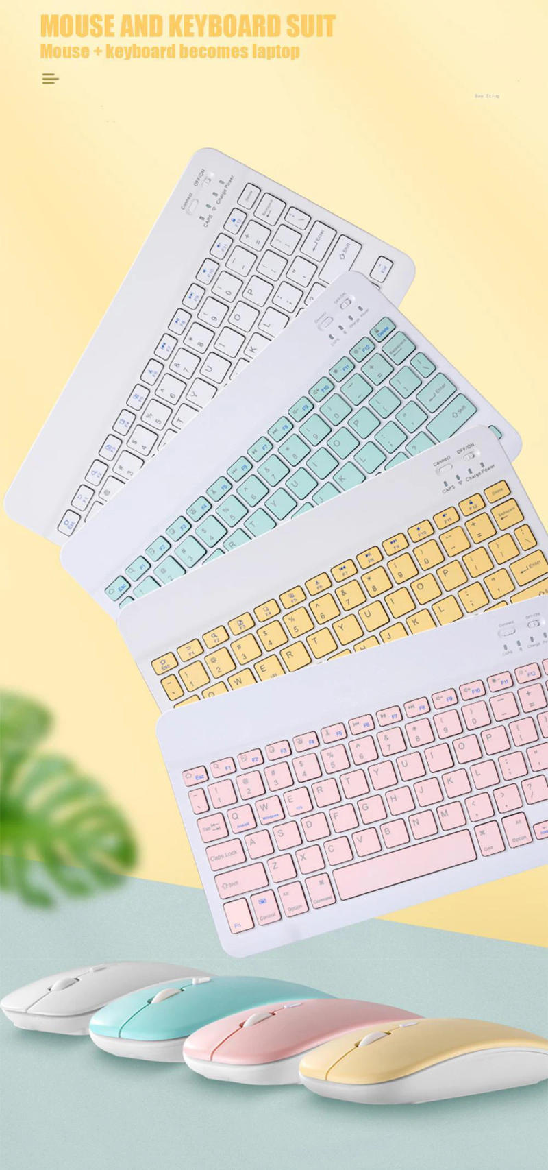 Description Picture 4 of itemBluetooth Keyboard For iPad Xiaomi Samsung Huawei Tablet Laptop IOS Android Russian Arabic Korean Portable Wireless Keyboard