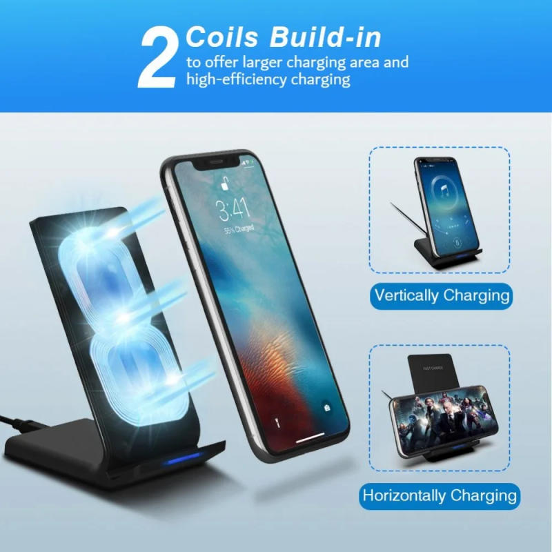 Description Picture 3 of itemDCAE 20W Quick Wireless Charger for iPhone 15 14 13 12 11 Pro X 8 XS MAX XR Fast Charging Stand for Samsung S23 S22 Xiaomi 13