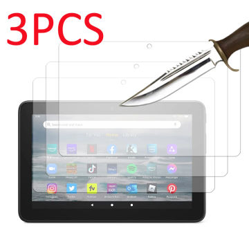 3PCS Glass screen protector for Fire 7 (2022 Release) 7'' 12th generation tablet protective 9H film