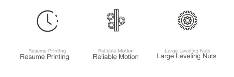 Description Picture 6 of itemFDM Upgraded DIY 3D Printer High Precision Printing Resume Printing and Removable Build Plate Impresora 3D Printer 220*220*250mm