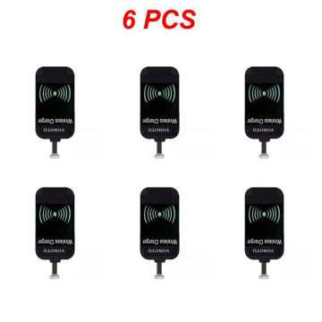 1~10PCS 2A Wireless Charging Receiver Lightweight Qi For Samsung Huawei Universal Micro USB Type C Fast Wireless Charger Adapter