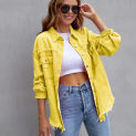 Lusumily New Denim Jacket Women Spring Autumn Shirt Style Jeancoat Female Casual Top Holiday Outerwear Lady Coat Student Jacket