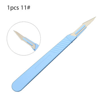 New 11 # 15 # Disposable Sterile Scalpel Radiation Sterilization Plastic Handle DIY Tool Animal Surgical Knife