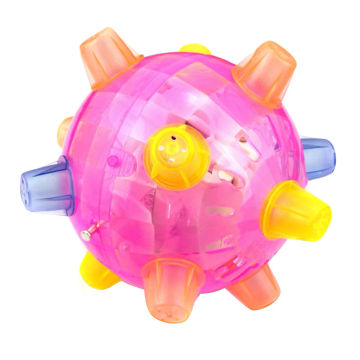 Jumping Activation Ball For Dogs Flashing Ball Light Sounds Jump Automatically