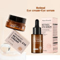 Retinol Eye Skin Care Set Eye Cream Serum Firming Lifting Anti-Aging Wrinkle Facial Korean Skin Care Product 2pcs Beauty Care