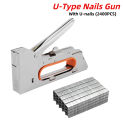 3 In 1 Nail Gun DIY Furniture Construction Stapler Upholstery U/T-Type Door -Type Staple Gun Home Carpentry Stapler Tool Tools