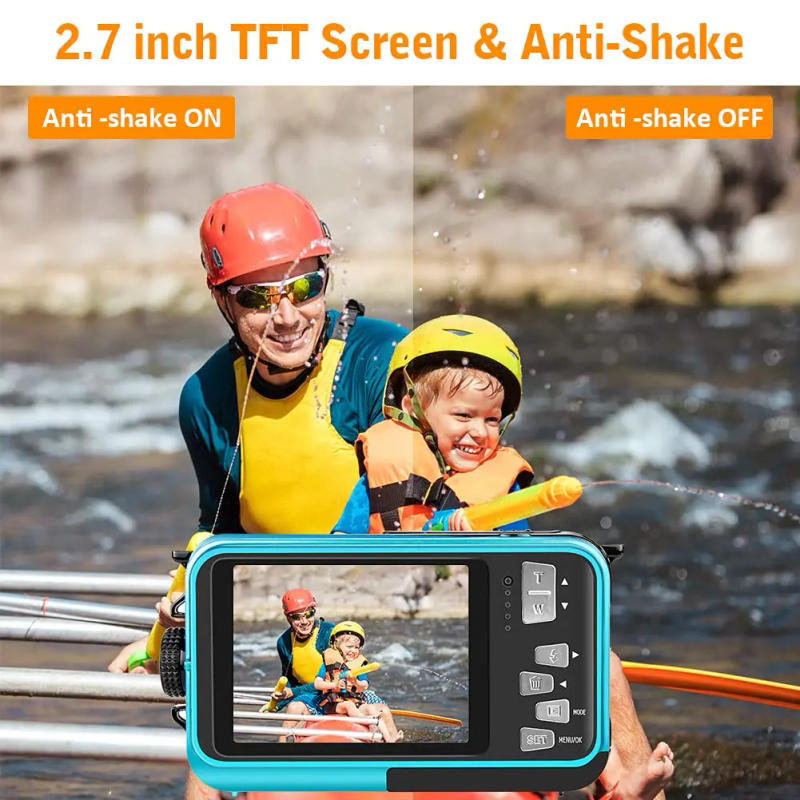 Description Picture 3 of itemWaterproof Camera Shockproof For Swimming Underwater Digital Camera 1080P HD Dual Screen Video Camcorder Sport Digital Camera