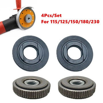 M14 Thread Angle Grinder 115mm/125mm Angle Grinder Inner Outer Flange Nut Set Tools Power Replacement For Bosch Metabo