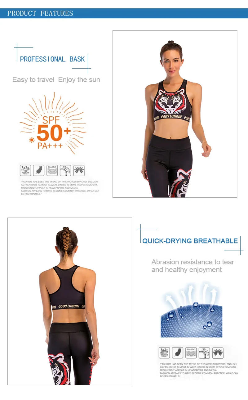 Description Picture 5 of itemTwo Pieces Outfits for Women Yoga Workout Sets Top and Biker Shorts Soft Quickly Dye  Active Sweatsuits Running Tracksuits