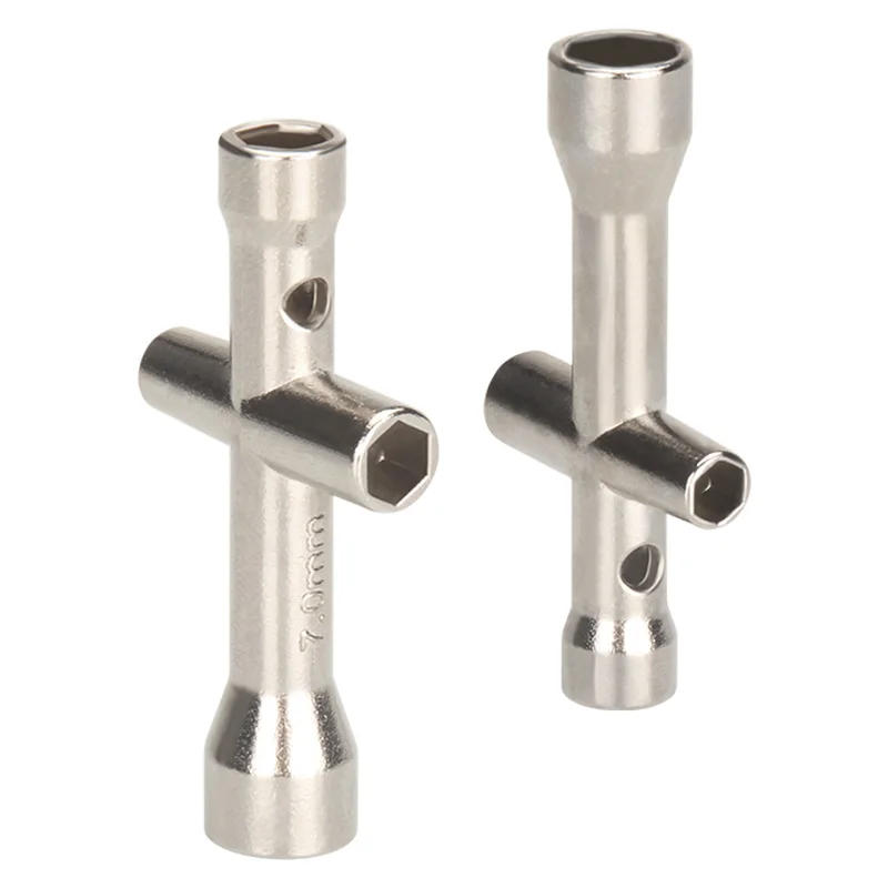 Description Picture 6 of item3D Printer Tool M2 M2.5 M3 M4 3D Printing Nozzles Wrench Screw Nut Hexagonal Cross Mini Wrench Spanner Maintenance Tool 4 Size