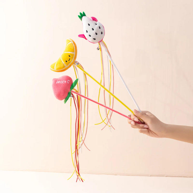 Description Picture 5 of itemNew Cat Tassel Fun Stick for Fun and Interactive Cat Toys Multiple Pet Supplies Wand Feather Rod with Bells 1PCS Random Color