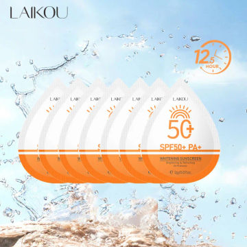 7pcs LAIKOU Facial Body Sunscreen Protector Facial Solar Sun Whitening Sun Cream Anti-Aging Oil-control Moisturizing SPF50+ PA+