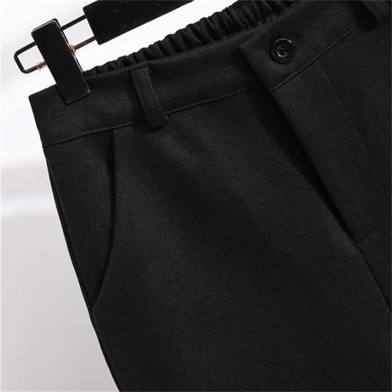 Description Picture 6 of itemWomen Solid  Woollen Casual Shorts Autumn Winter straight Short Pants Bermuda Female Warm Loose Boots Shorts Knee-length Spring